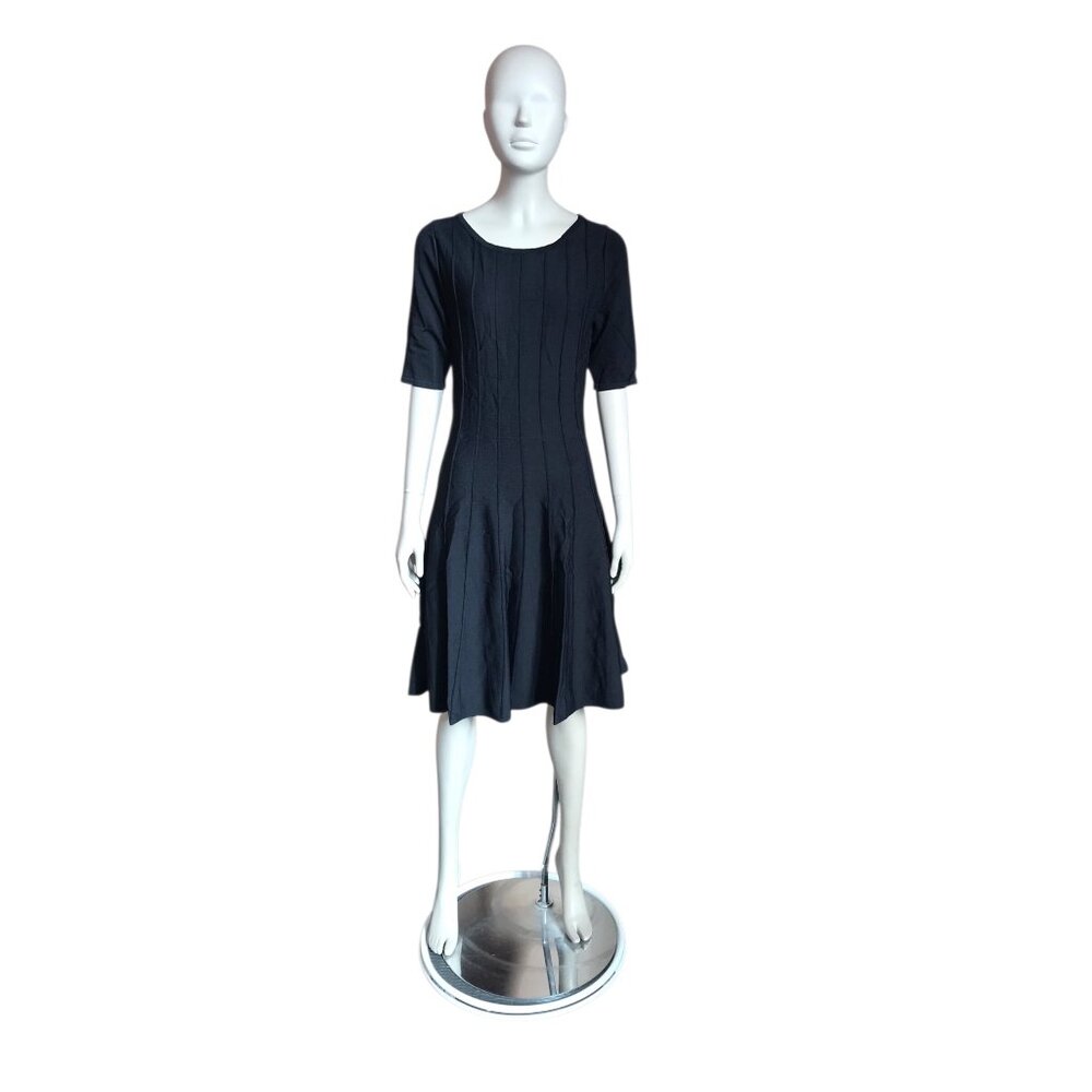 Ivanka Trump Black Fit and Flare Dress